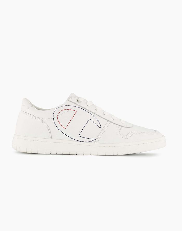 Champion Mens Sneakers NZ - 919 Low Logo Outline White ( 0578-TVIWD )